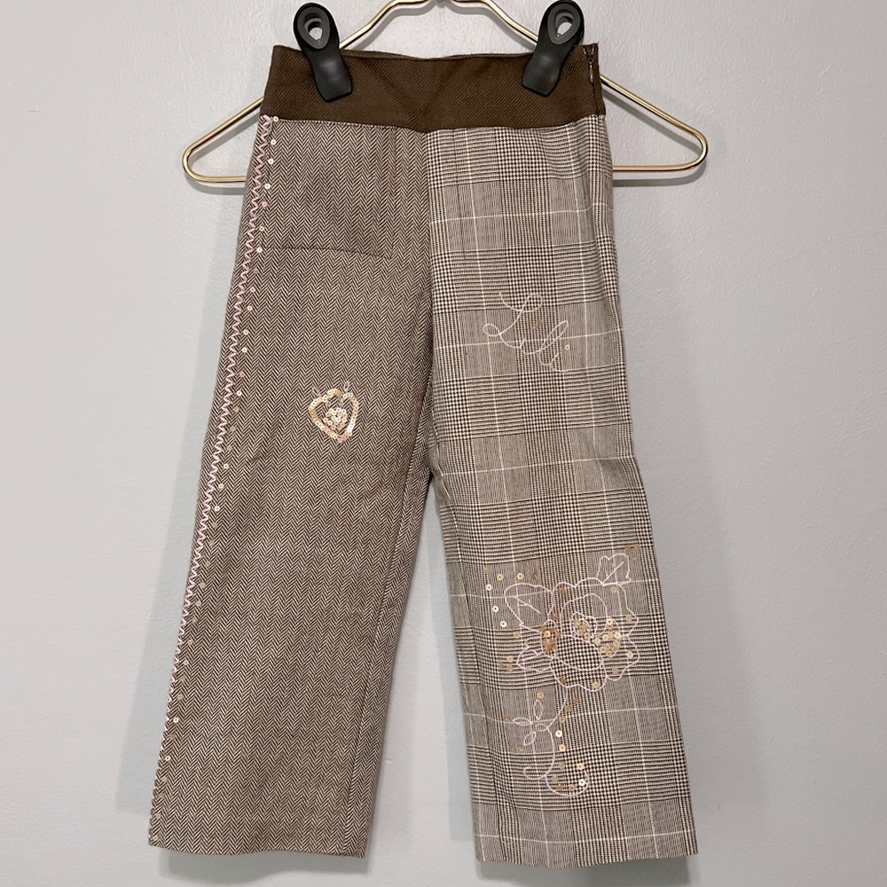 Lili Gaufrette Little Girls Embellished Wide Leg Pants - Picture 2 of 12